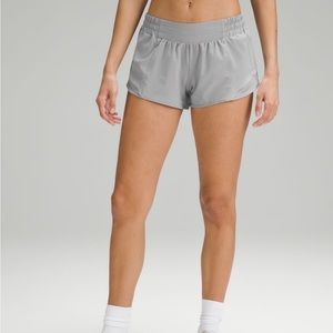 Lululemon burgundy hotty hot low-rise lined shorts